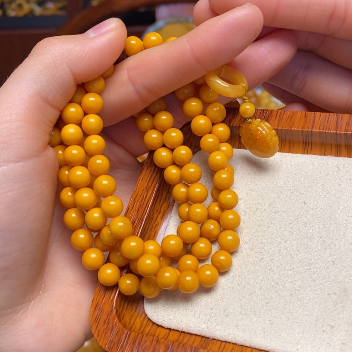 【闪购商品】蜜蜡手链未镶嵌手串