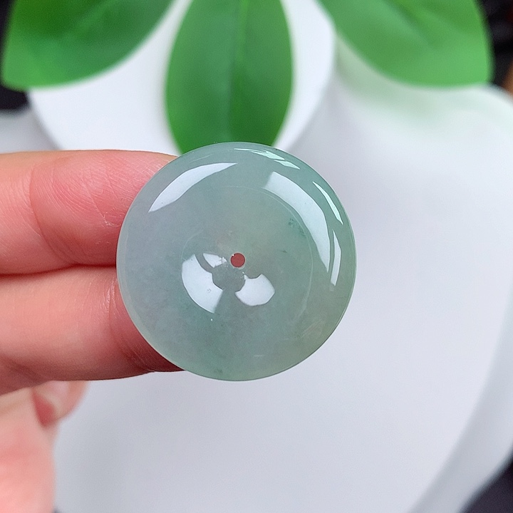 颈饰未镶嵌翡翠平安扣 24.4x5.6mm