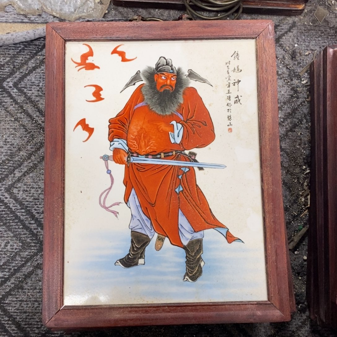 瓷37*28 景德镇瓷板画柴窑烧制