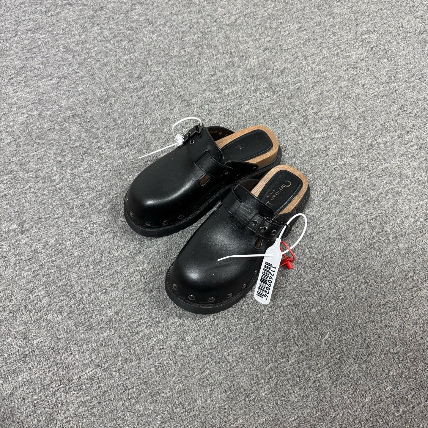 99新 AMIPARIS 迪奥 铆钉包脚厚底勃肯鞋 拖鞋 36码 公价12800