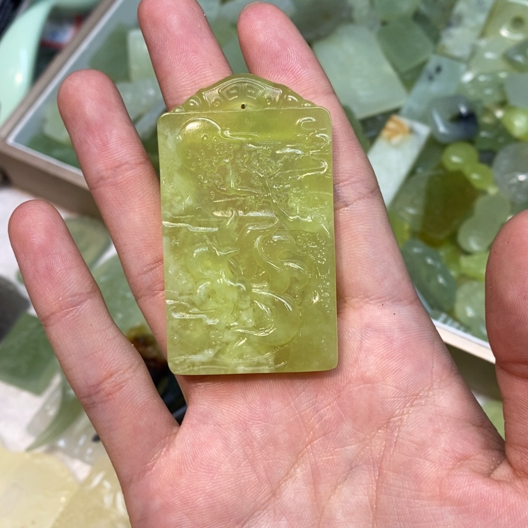 招***宝岫玉未镶嵌吊坠(不含链)