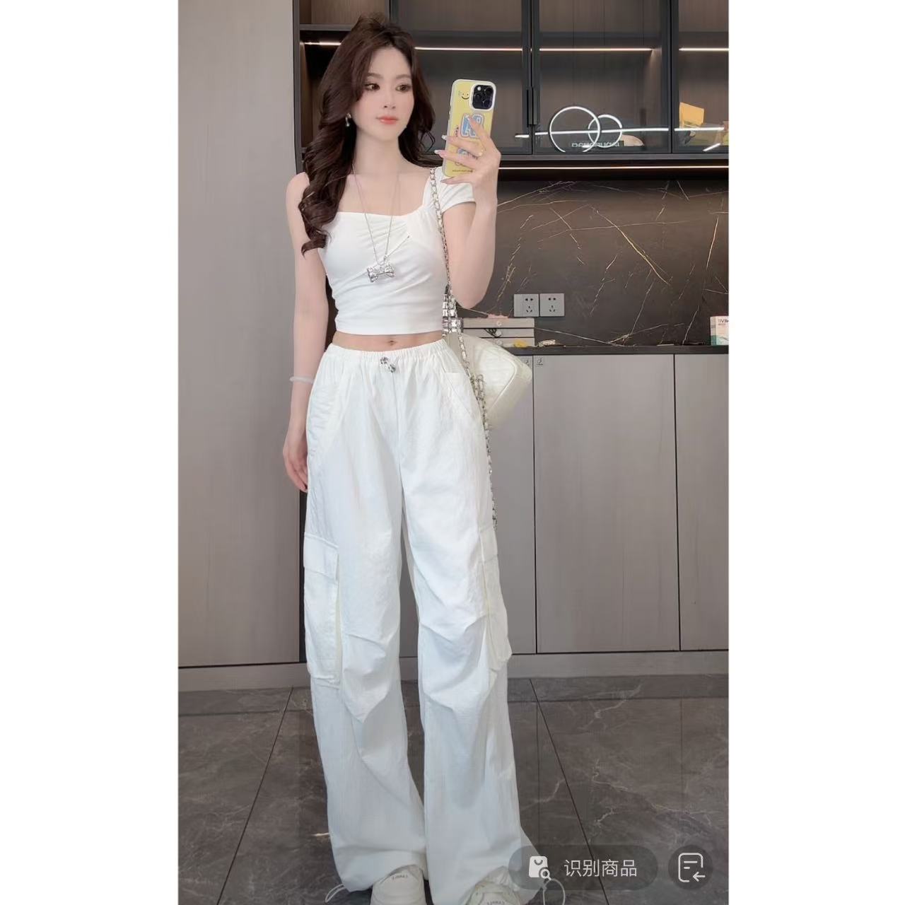曼曼【甜辣召唤术】泰式小众辣妹单肩带吊带背心女