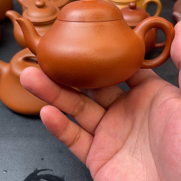 皆***客紫砂茶壶全手工梨瑕