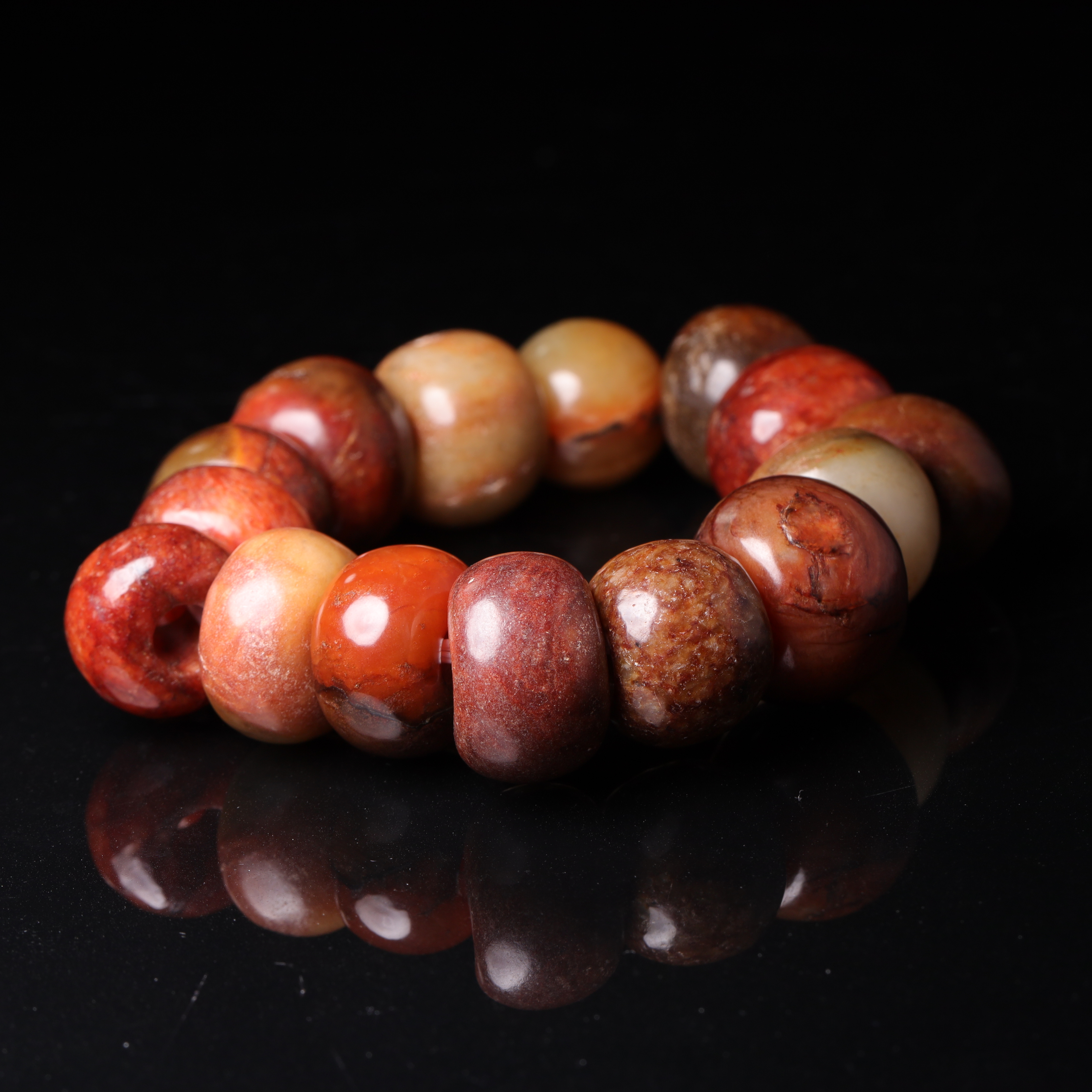 明代和田玉素手串