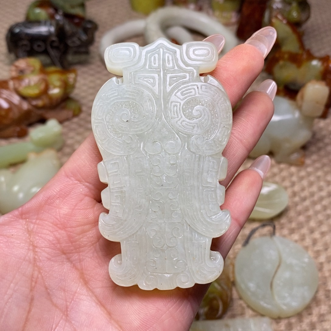 白玉菩提吊坠白玉菩提白玉菩提摆件