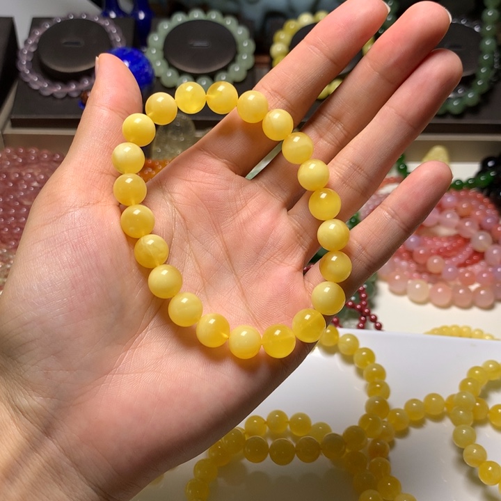 未镶嵌蜜蜡手链?*蜜蜡