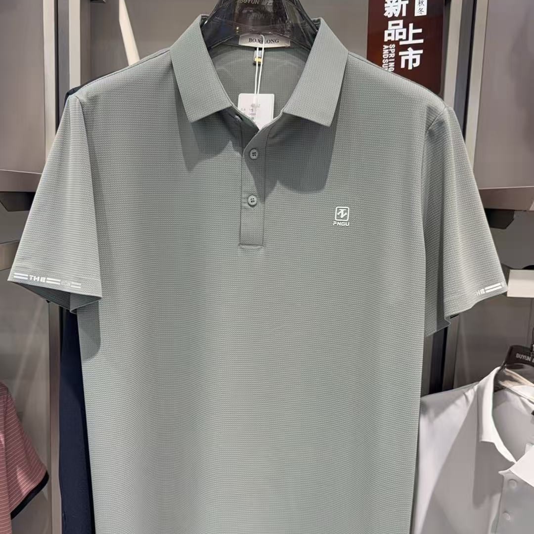户外男士翻领短袖T恤
