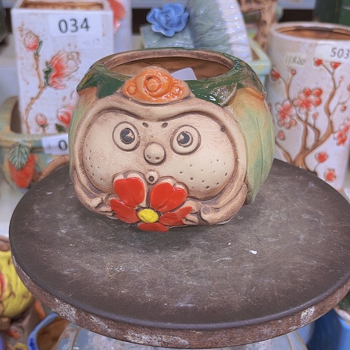 紫砂花盆粗陶材质多肉花盆