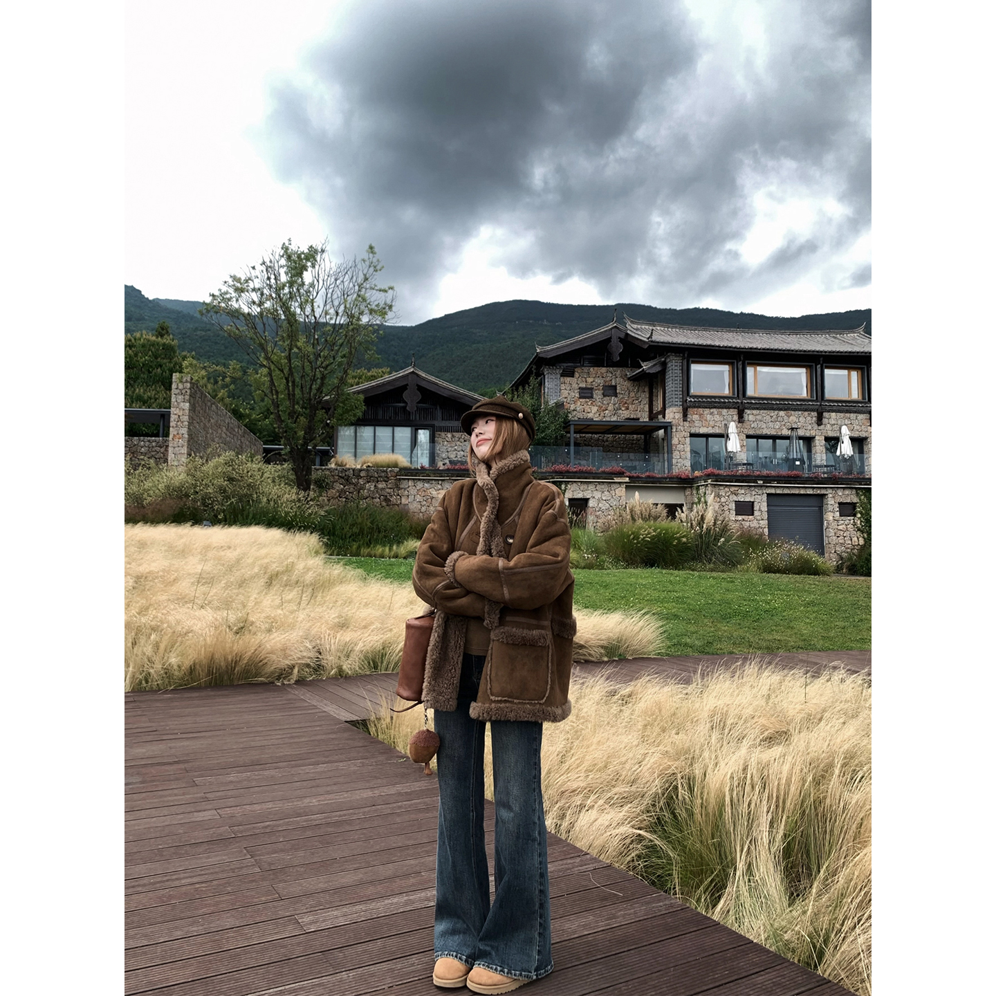 小君君布兰妮 超女天菜/复古显瘦直腿微喇牛仔裤
