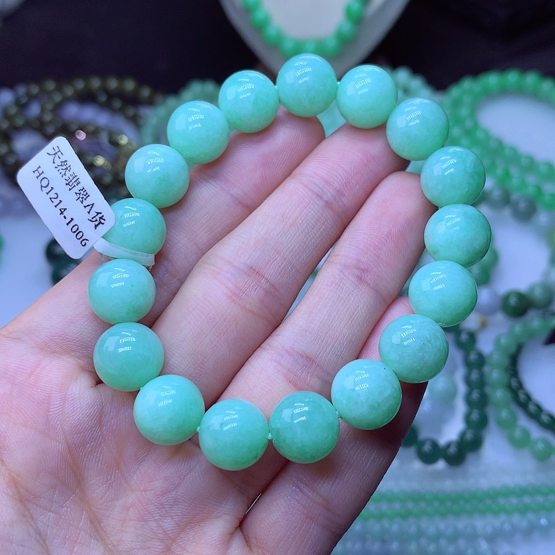 翡翠毛衣链未镶嵌11.7