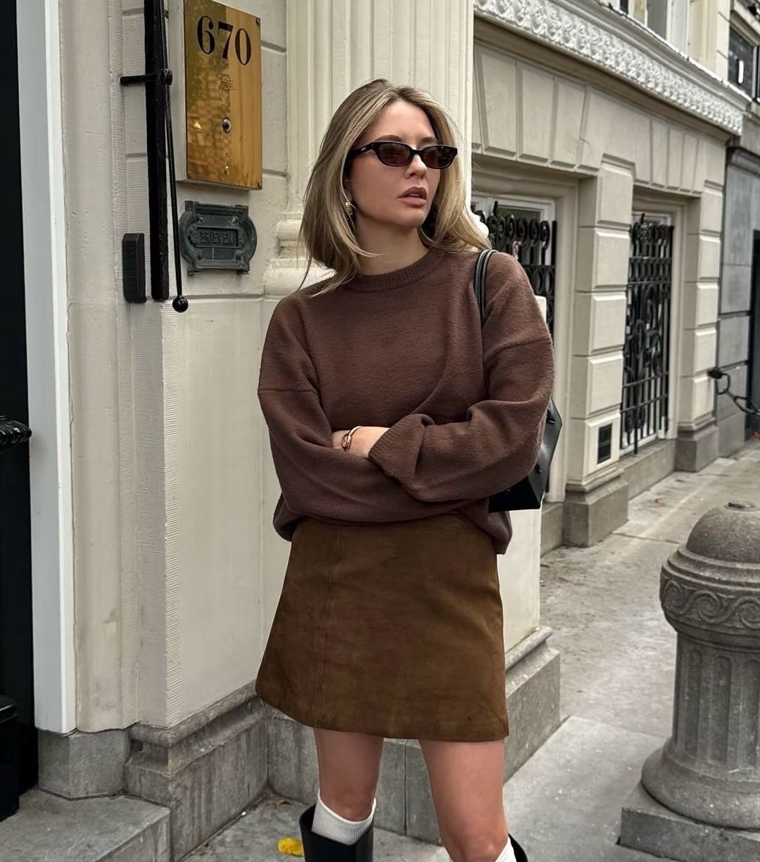 【3号链接】巧巧推荐 秋冬小众设计师款女装显瘦百搭半身裙040-050