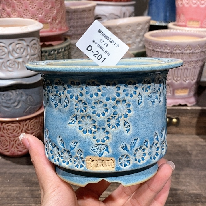 七里烧花盆2-8-201口径8