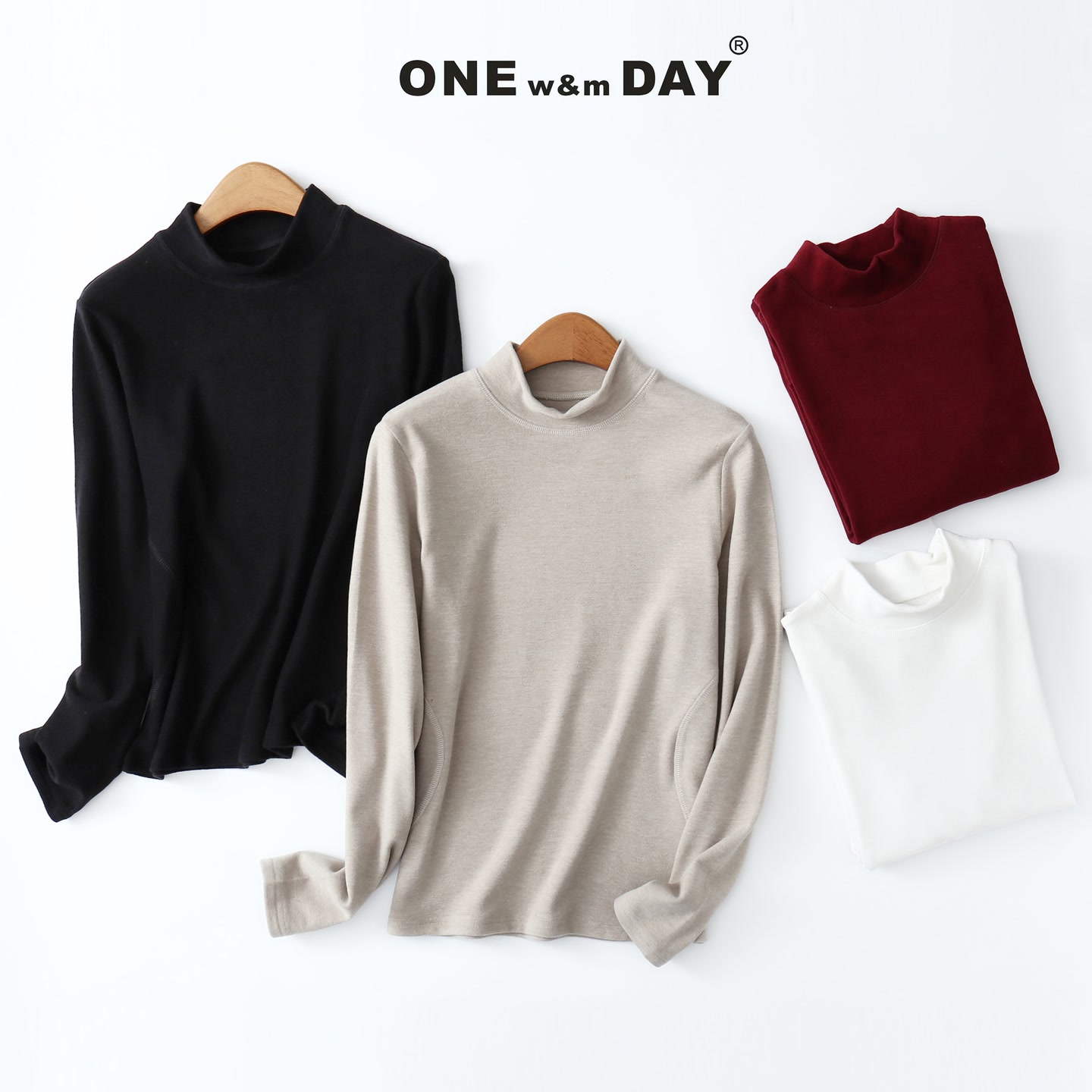 ONE-双面德绒半高领282