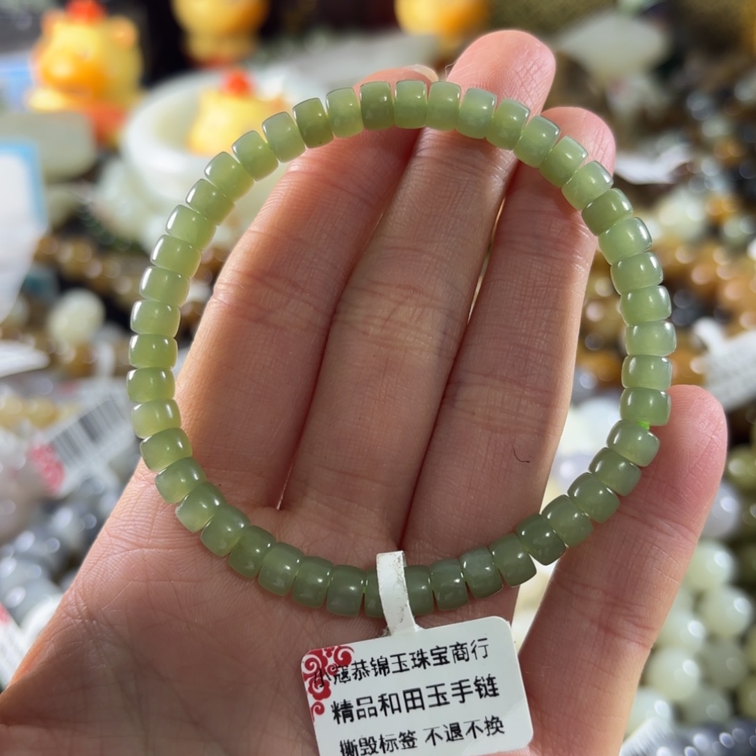 和田玉未镶嵌手串187