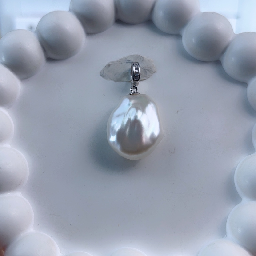 淡水珍珠吊坠(不含链)未镶嵌