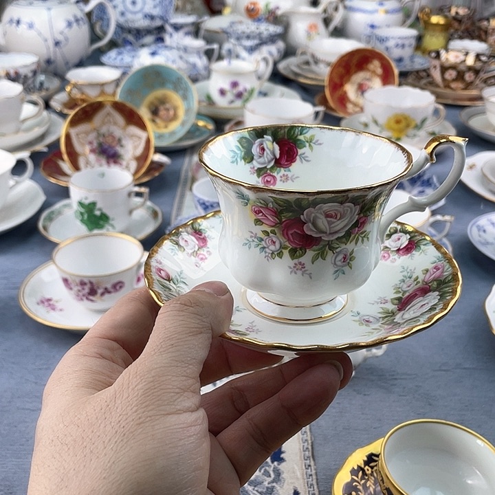 中古海外欧瓷盘盘子小房子