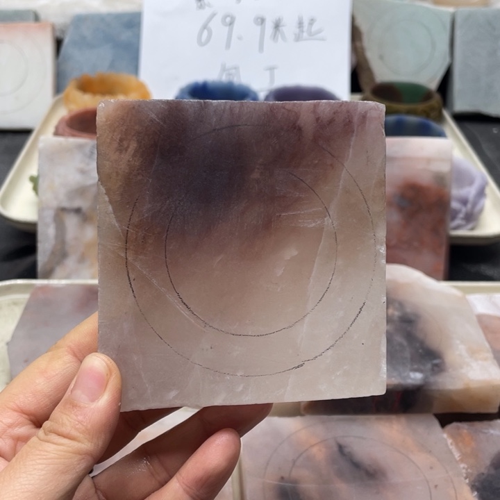 石英质玉未镶嵌定制紫罗兰