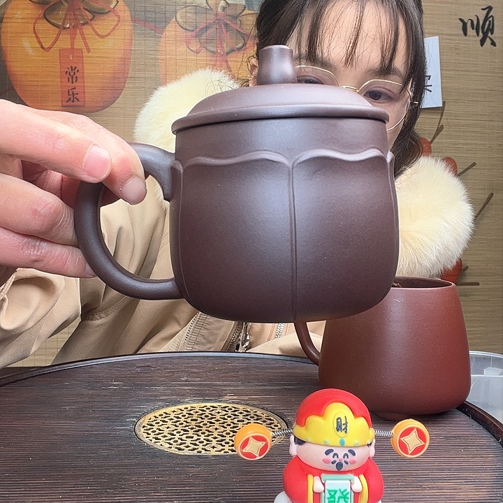 紫砂茶杯原矿紫砂杯