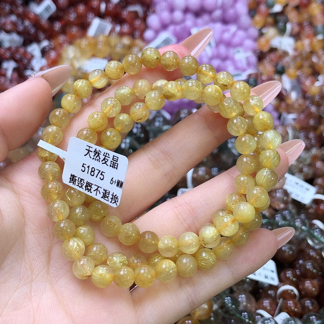 水晶手链未镶嵌，