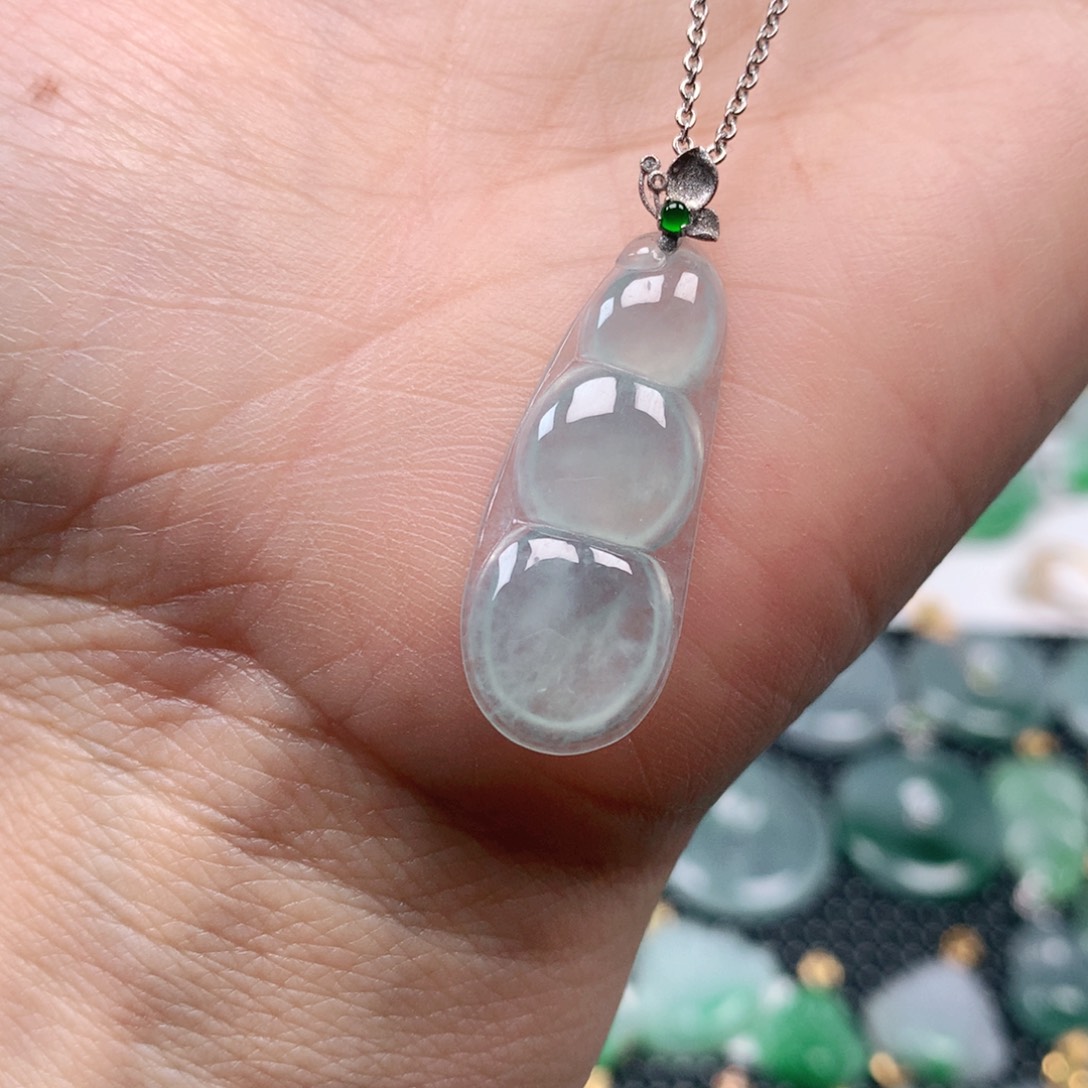 【闪购商品】翡翠吊坠(不含链)18K金镶嵌