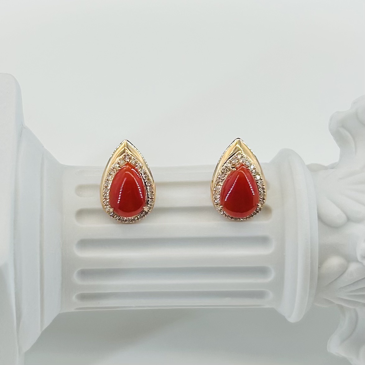 【珠宝嘉年华-央广】18k金镶耳钉 XQ0092 多样性发货