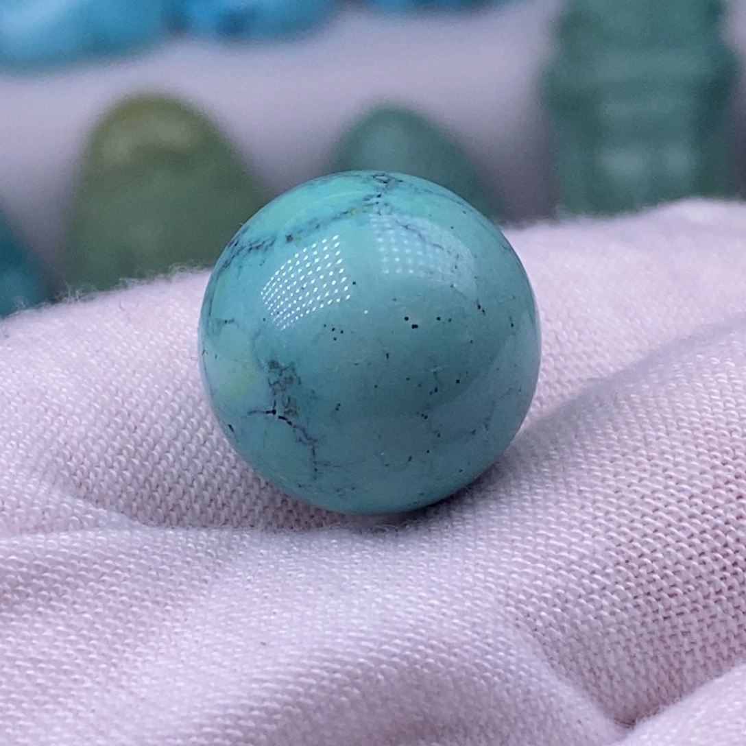 绿松石未镶嵌珠宝奇石15.5mm