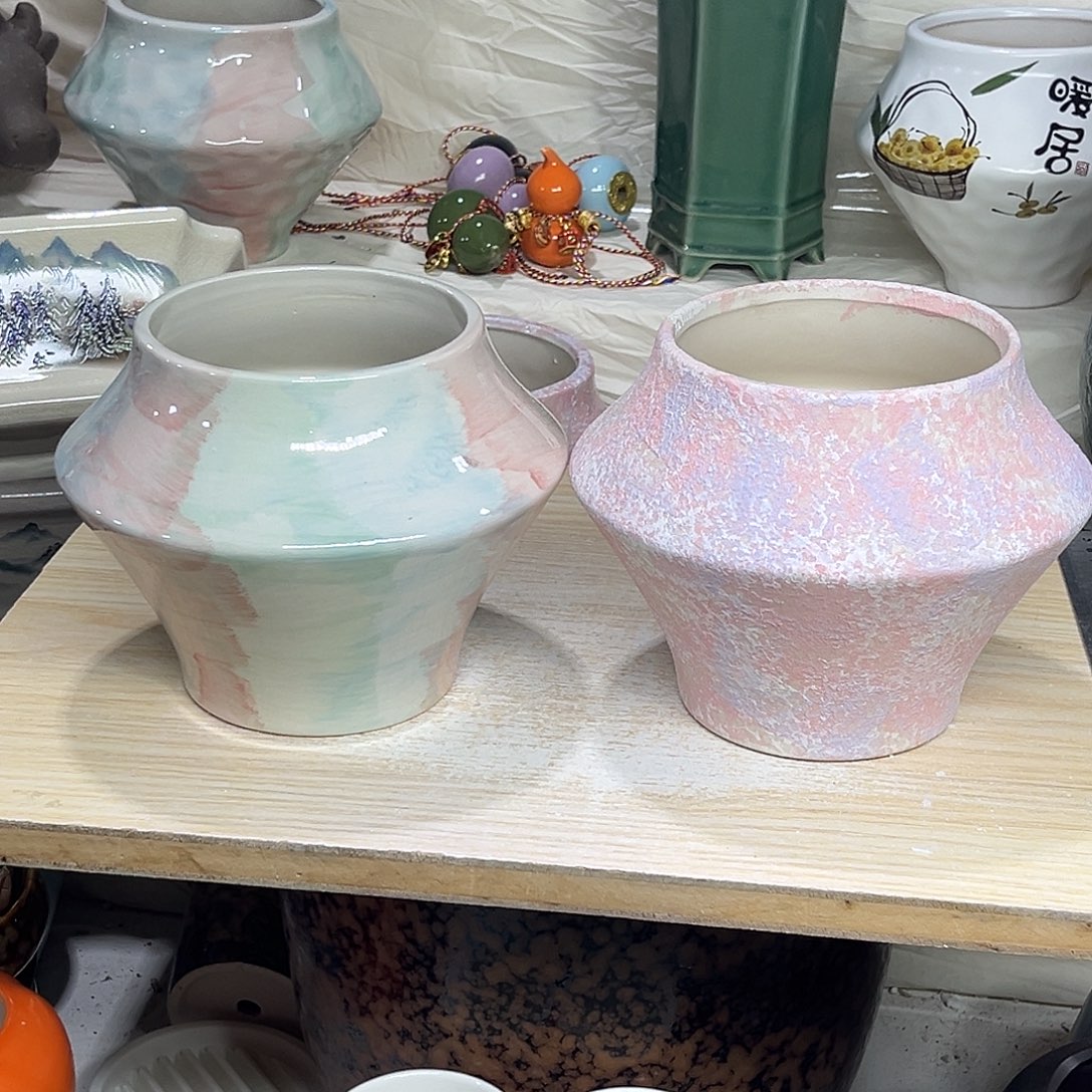 陶瓷绿植多肉微瑕花盆外口径：11-14