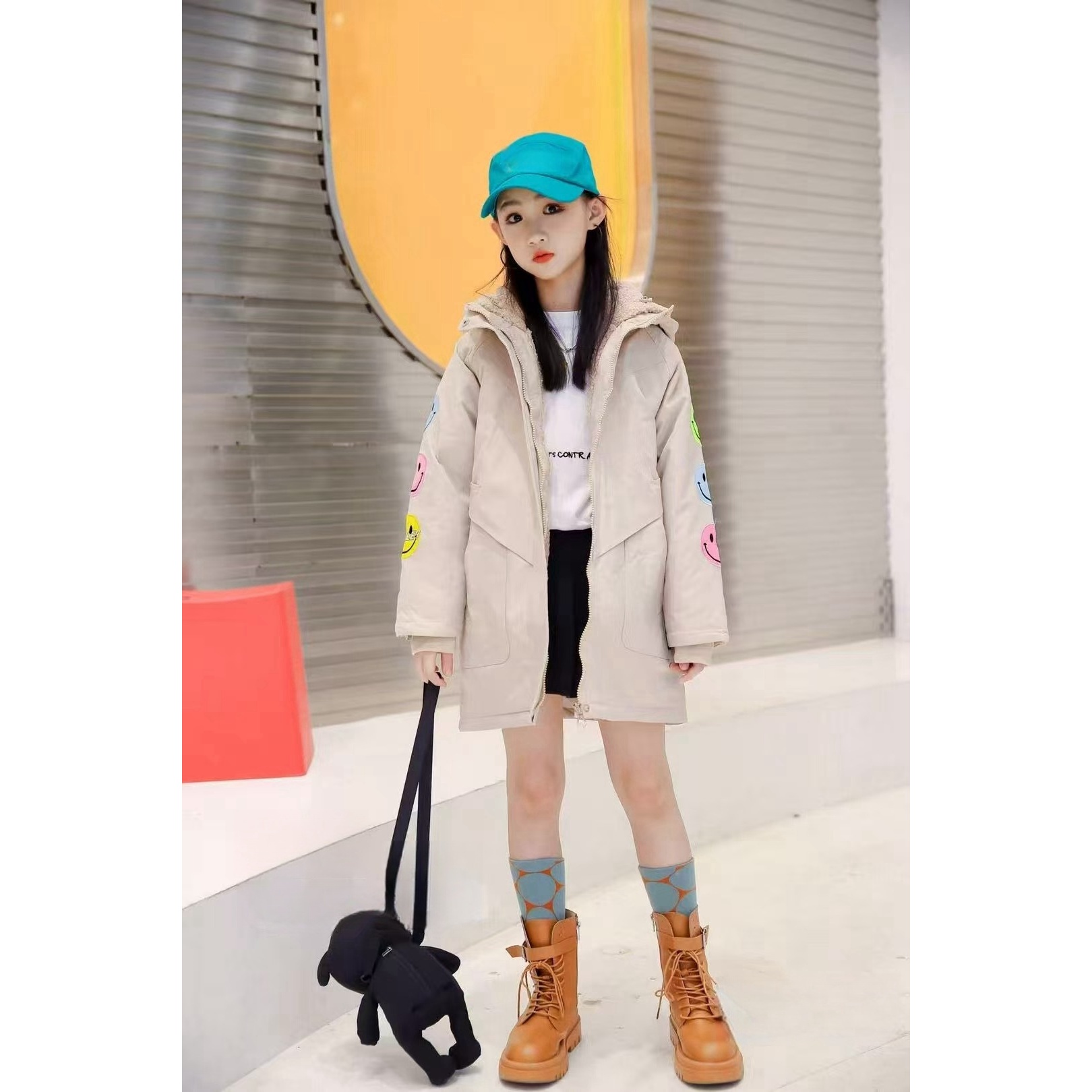 儿童2025新款洋气三合一保暖派克棉服A4554