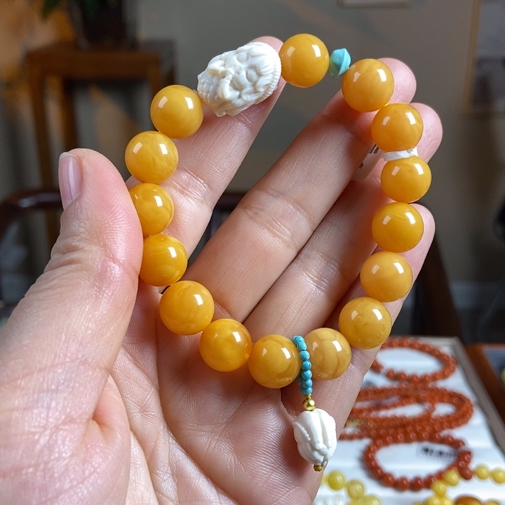 琥珀手链未镶嵌蜜蜡手串11
