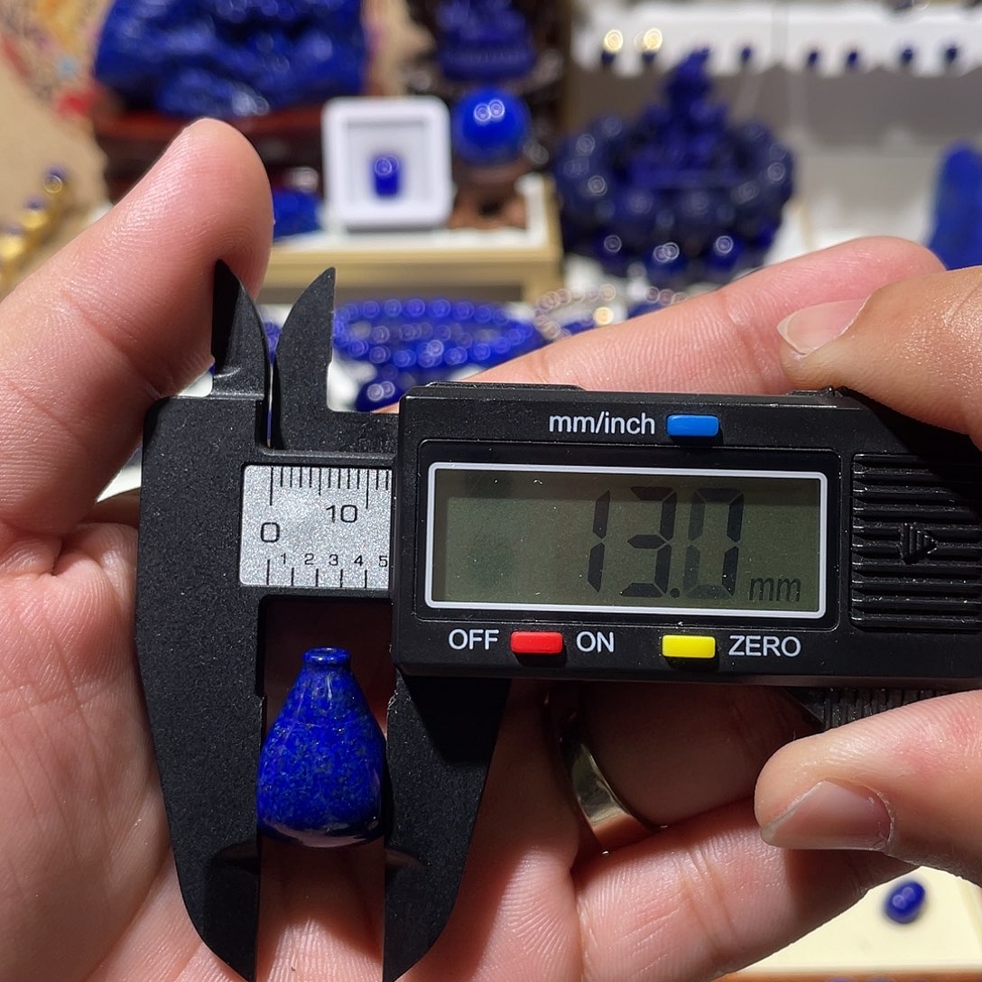 吉***）青金石未镶嵌13mm一体奶嘴三通