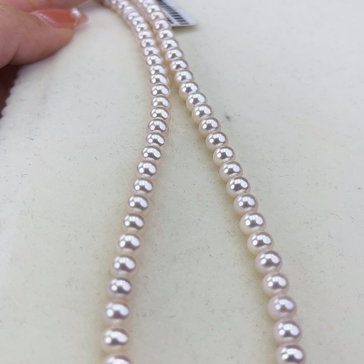 淡水珍珠颈饰银S925镶嵌5➕极光炫彩高品