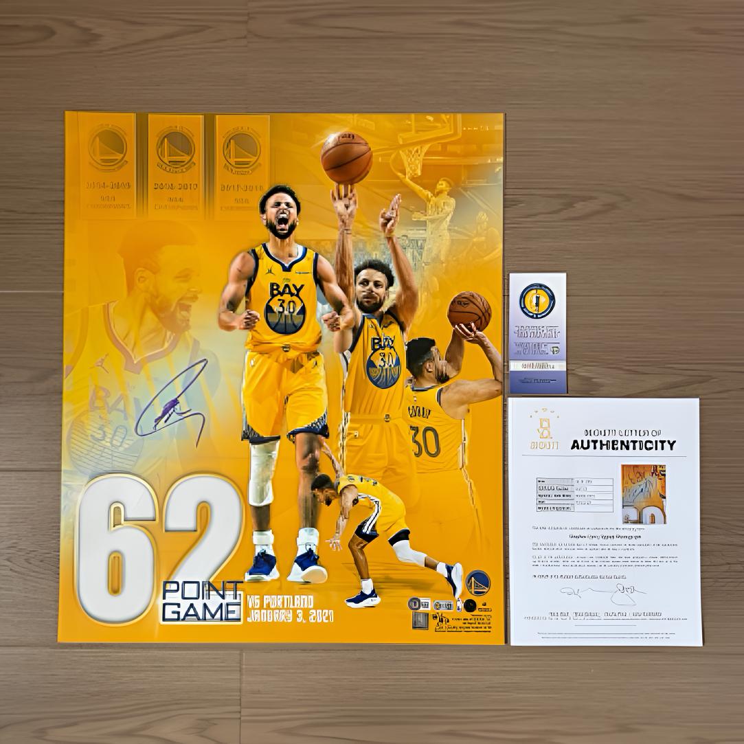 库里亲签24寸限量版海报照片56/62