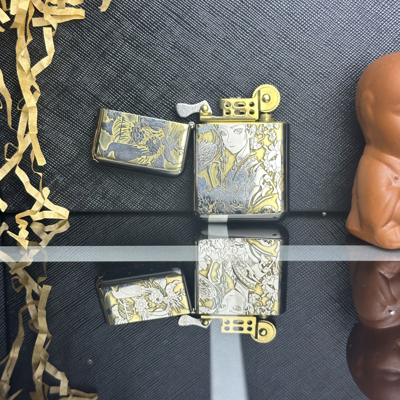 790白镍刀马旦珍藏打火机（赠送官方礼盒证书，裸机不赠送口粮）15