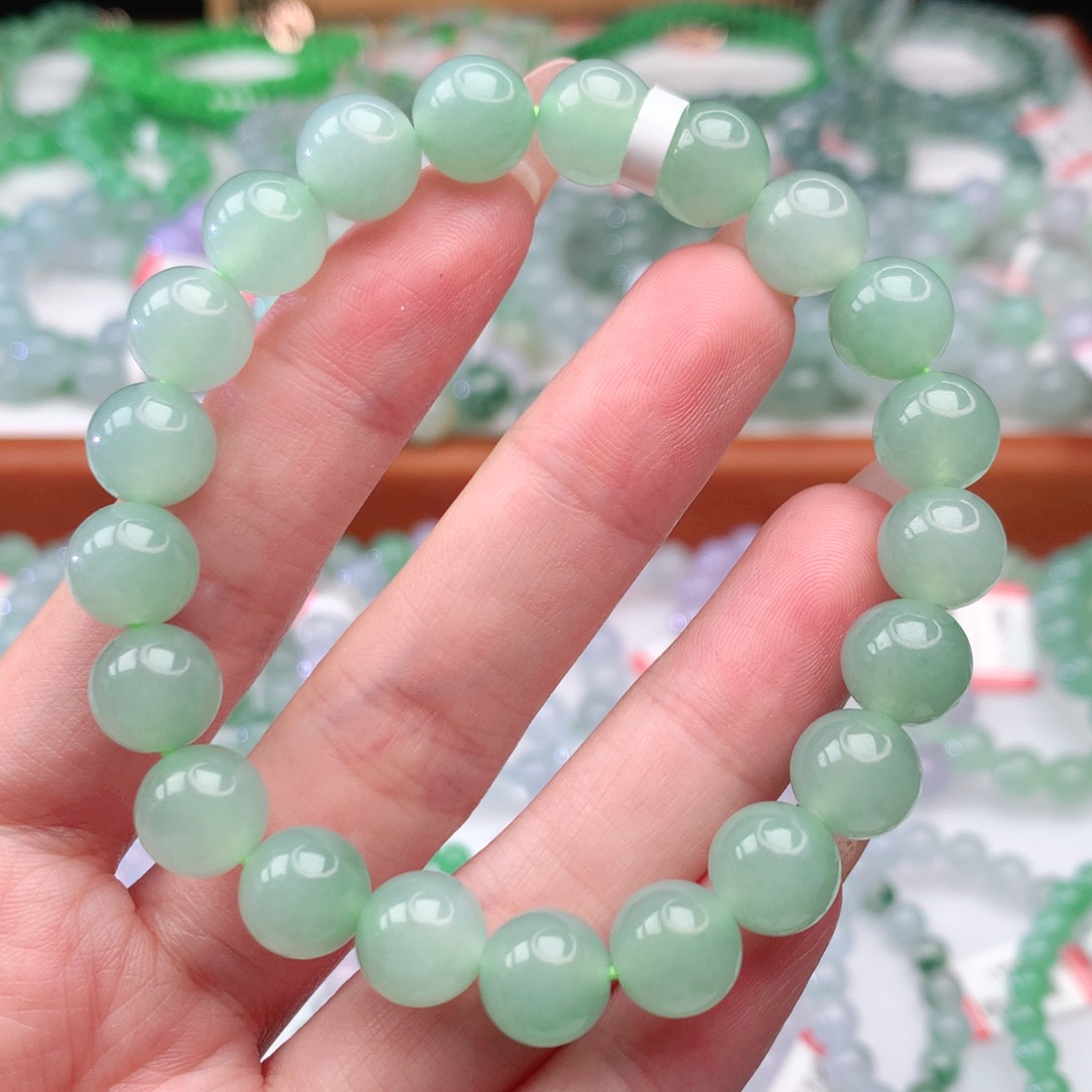 翡翠手链未镶嵌翡翠9.5mm