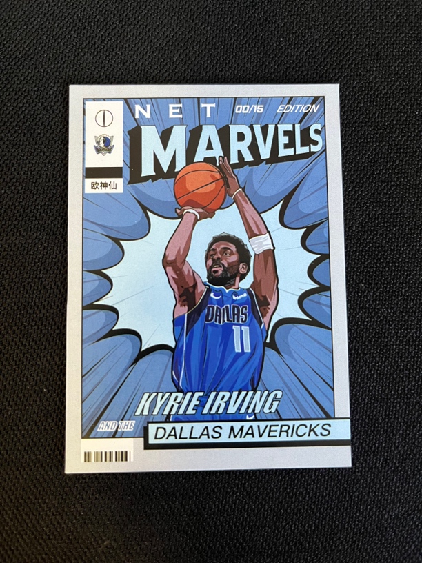 自制手绘篮球欧文球星卡 漫威特卡赠卡夹
