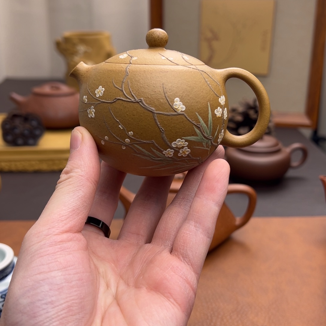 茶壶紫砂掌上明珠 黄金段 150cc