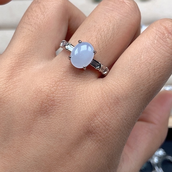 翡翠未镶嵌戒指戒指