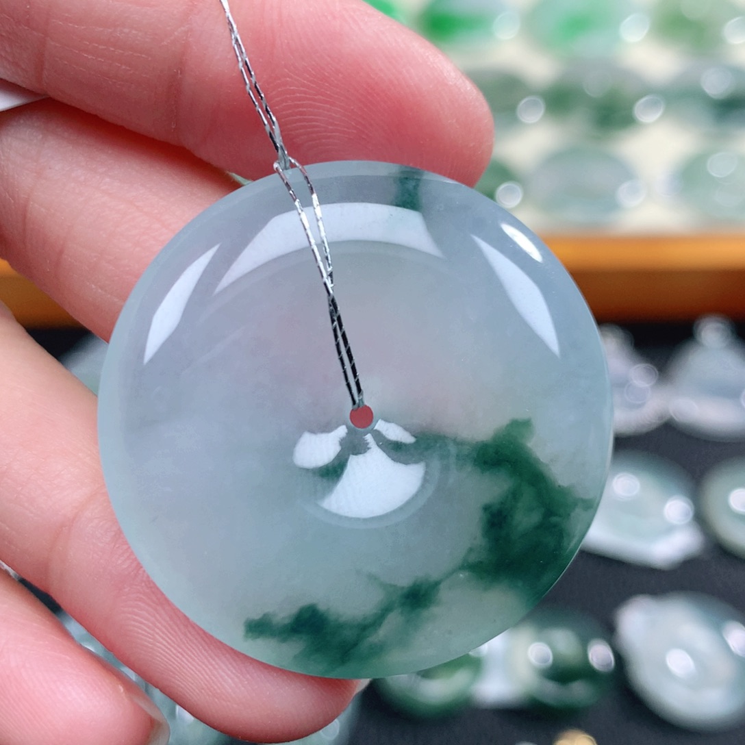 翡翠未镶嵌颈饰35.1-6.1