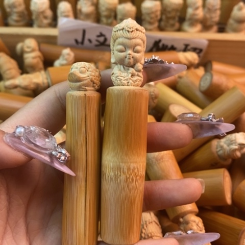 香榧木实心竹小立雕瑕疵哈哈哈福利