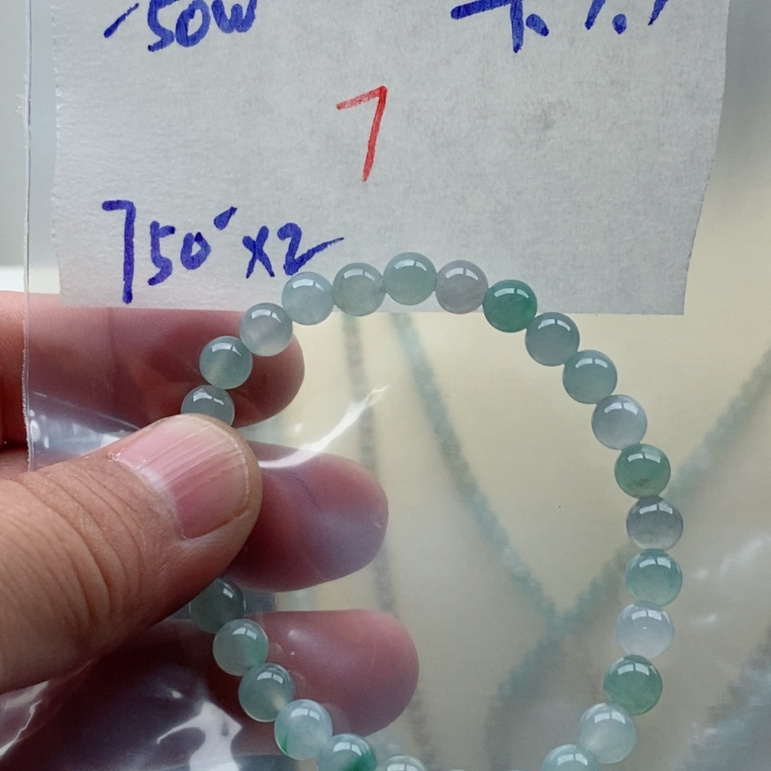 定制翡翠未镶嵌翡翠珠链