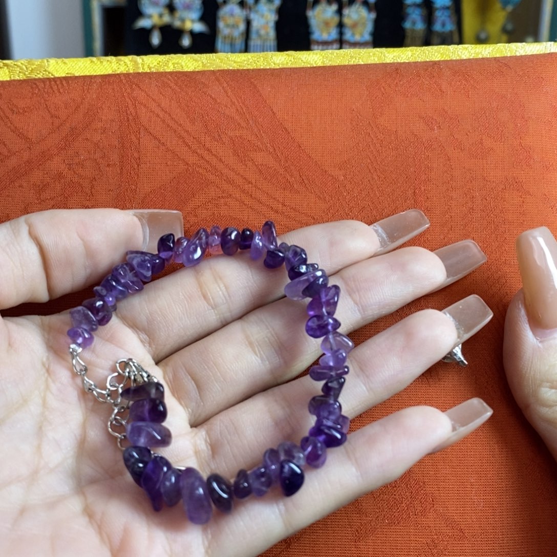 珠宝半成品紫晶未镶嵌