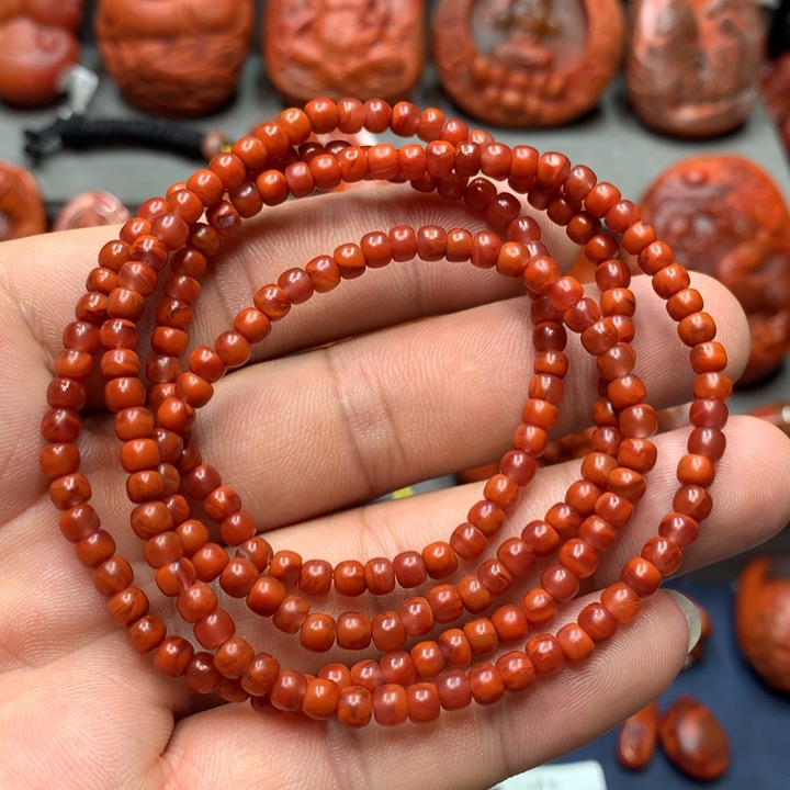 未镶嵌手串南红玛瑙4m m