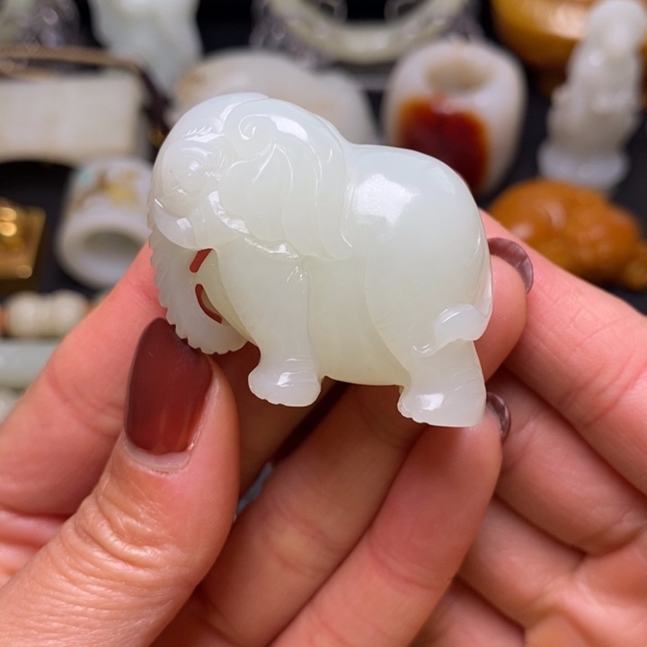 阿***瑞和田玉未镶嵌挂件