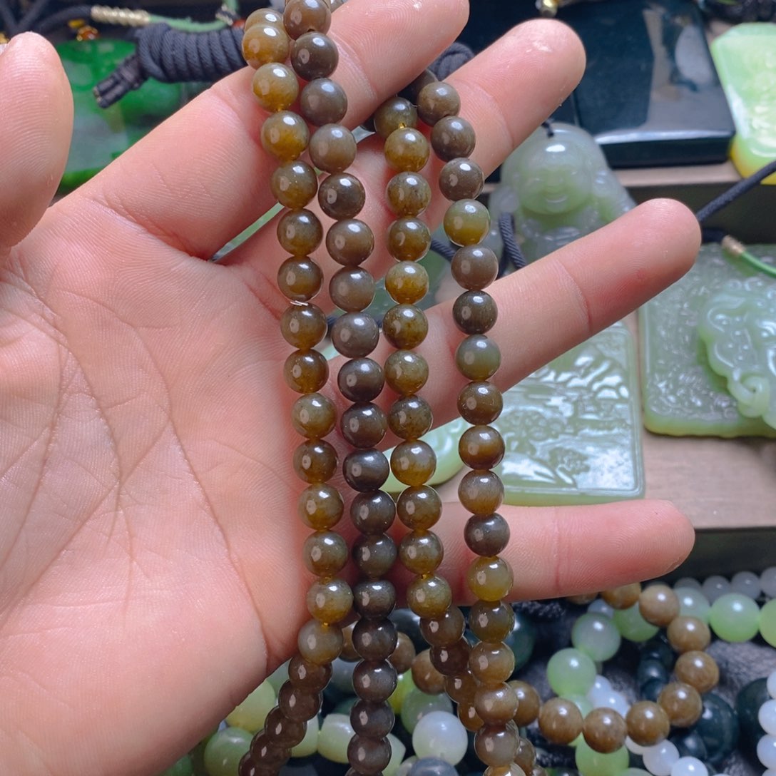 未镶嵌手链和田玉（糖玉）