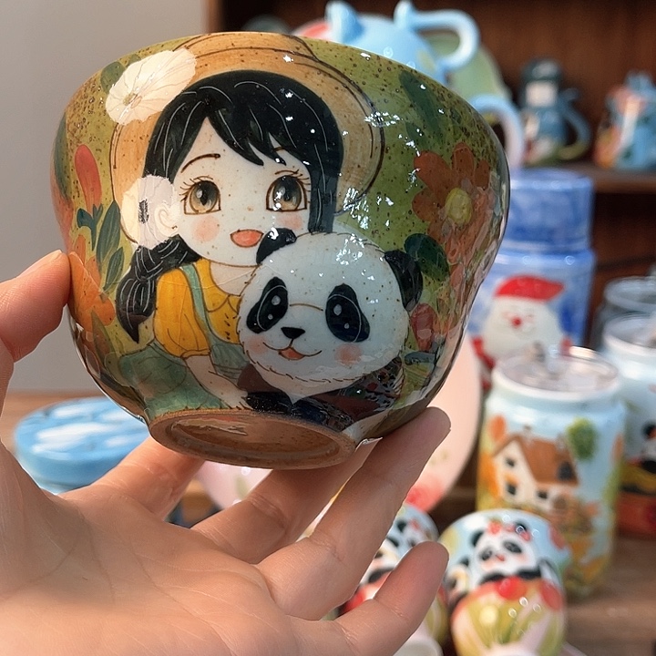 陶景德镇釉下手绘陶瓷