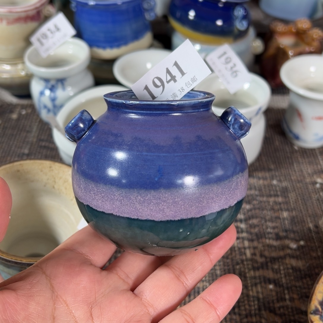 红陶景德镇手工花盆