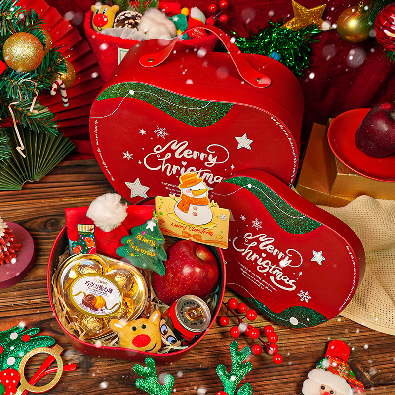 【圣诞专属】圣诞巧克力创意平安夜苹果礼盒装圣诞节礼物十件