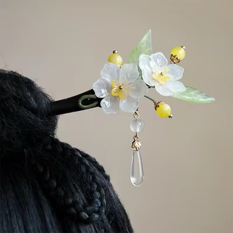 水蓉手工简约日常盘发簪