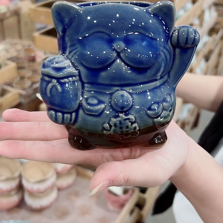 有孔.凑满10元发货多肉陶瓷花盆！