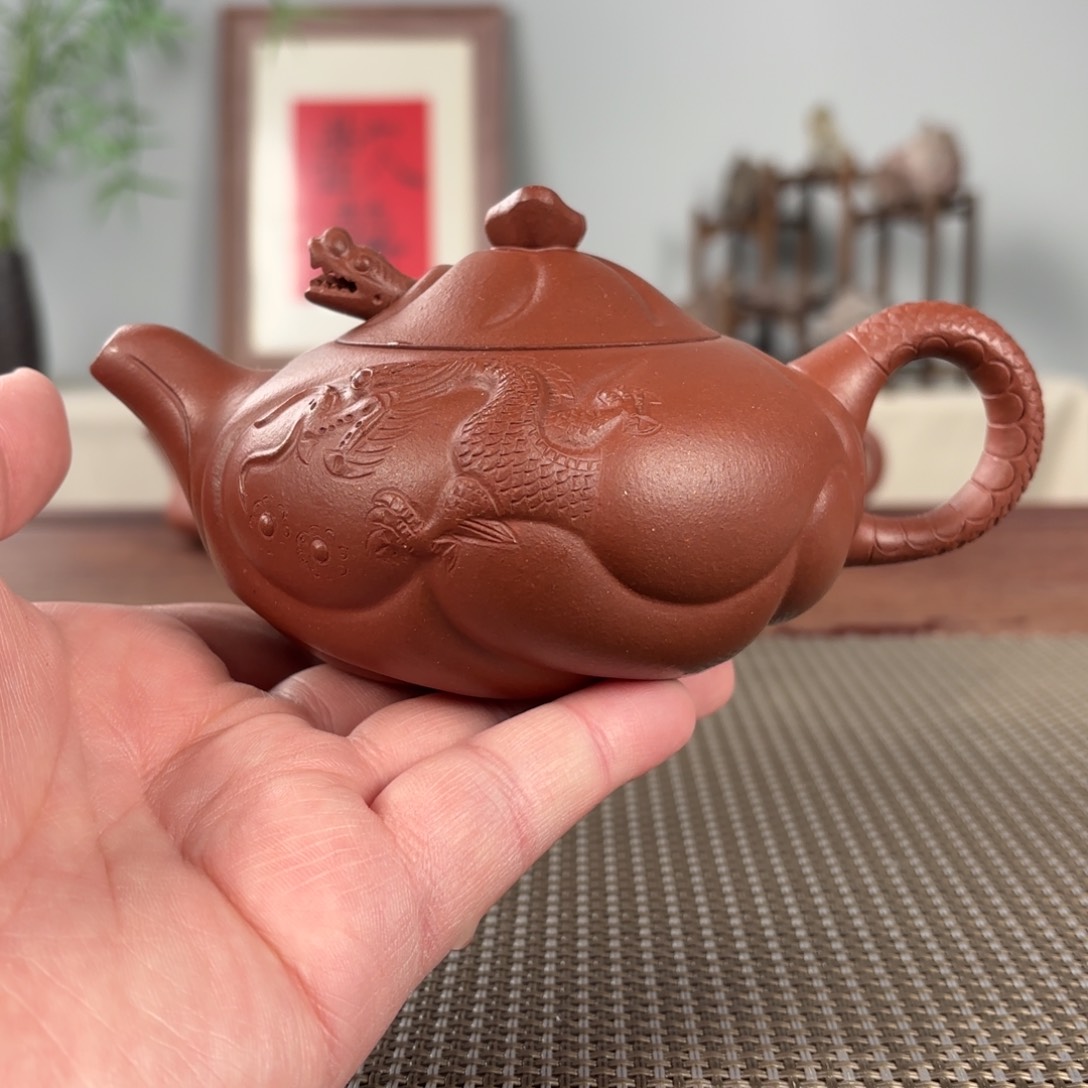 紫砂茶壶黄龙山原矿紫砂壶